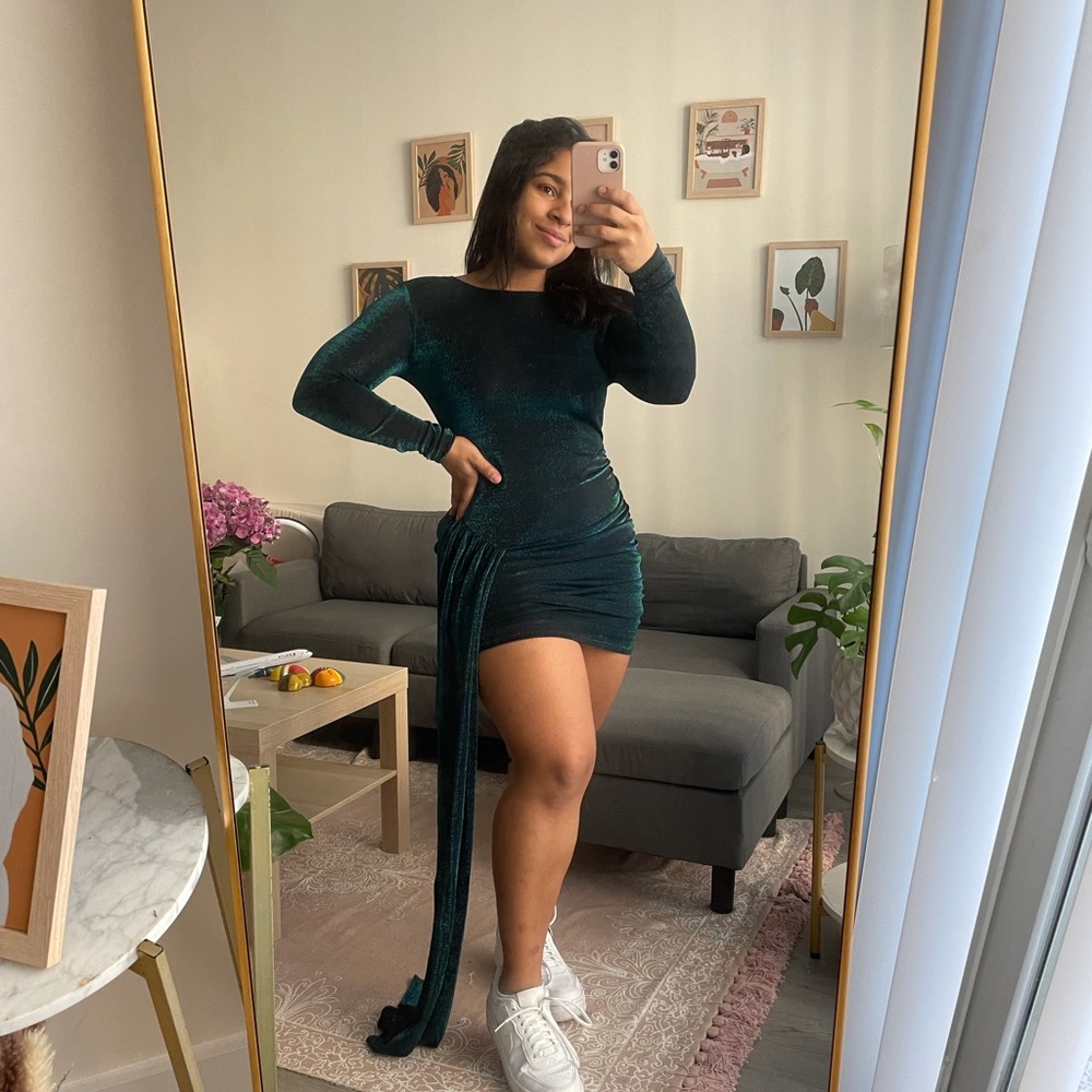 Black/green night dress